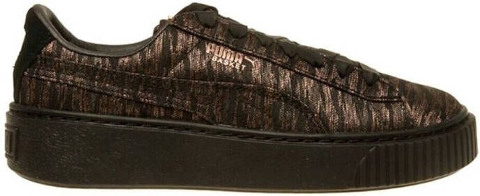 PUMA Basket Platform VR 364092-02 Dames Sneakers Sportschoenen Schoenen Zwart - Foto 2