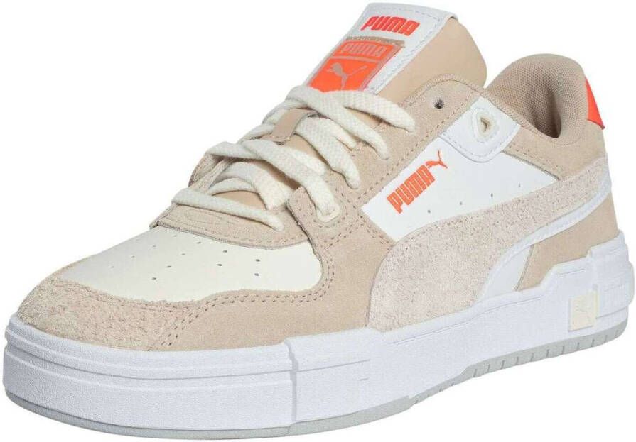 Puma Ca Pro Glitch Suede Fashion sneakers Schoenen white warm white ultra orange maat: 44.5 beschikbare maaten:42 44.5 46