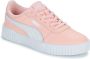 Puma Carina 2.0 sneakers roze wit Meisjes Imitatieleer 36 - Thumbnail 3