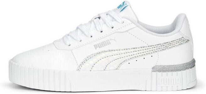 Puma Carina 2.0 Mermaid sneakers wit blauw zilver Meisjes Imitatieleer 36 - Foto 5