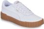 PUMA Carina 3.0 Dames Sneakers White- Gold-Gum - Thumbnail 3
