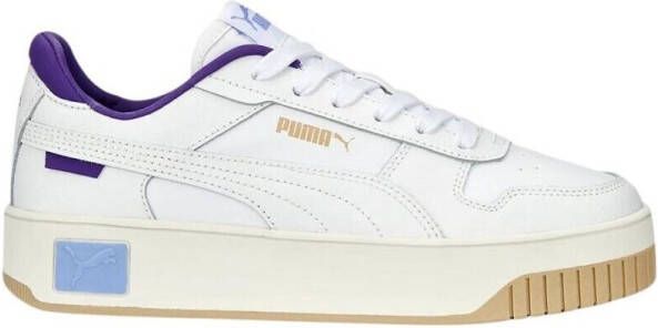 PUMA Carina Street Sportschoen Dames Wit blauw - Foto 3