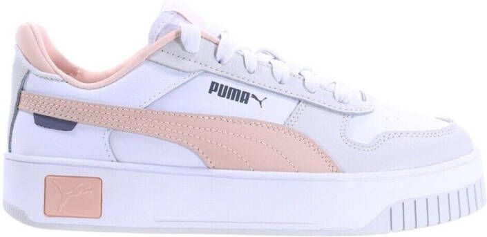 Puma Carina Street leren sneakers wit roze Leer Meerkleurig 37 - Foto 5