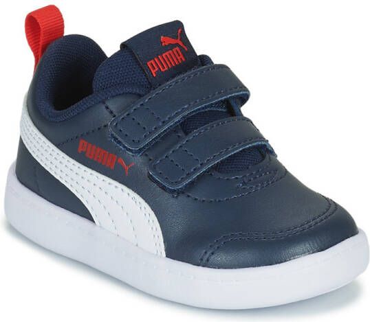 PUMA Courtflex V2 kinder sneakers Blauw Uitneembare zool - Foto 3