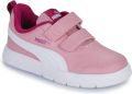 PUMA Lage kindersneakers met klittenband: Courtflex V3 V inf - Roze