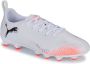PUMA FUTURE 8 PLAY FG AG Jr Unisex Sportschoenen White- Black-Glowing Red - Thumbnail 3