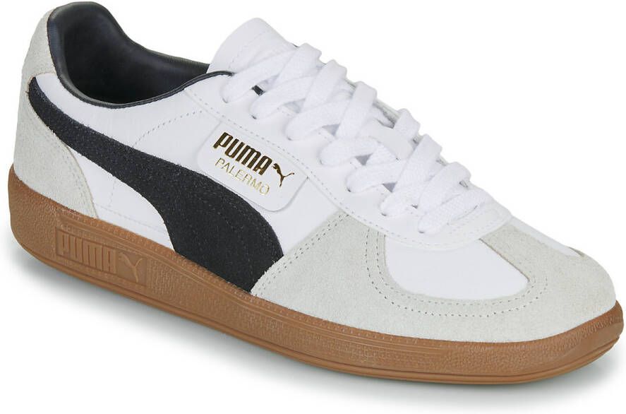 Puma Palermo Lth White Vapor Gray Gum Wit Leer Lage sneakers Unisex - Foto 10