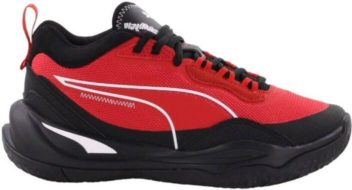 PUMA Playmaker Junior Schoenen High Risk Red High Risk Red Jet Black White Kinderen