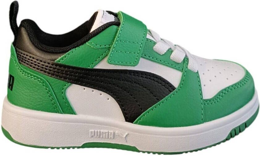 PUMA Rebound V6 Lo AC+ PS Unisex Sneakers White- Black-Archive Green - Foto 12