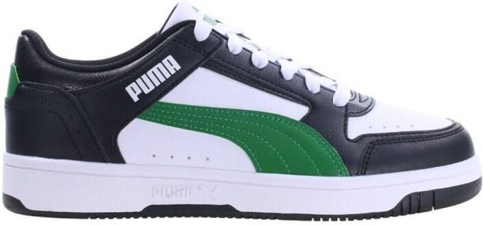 PUMA Rebound JOY Lo Jr Unisex Sneakers White ArchiveGreen Black - Foto 8