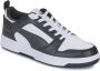 PUMA Rebound v6 Low heren sneaker sportschoen 392328 02 wit zwart - Thumbnail 5