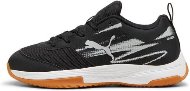 PUMA Kinder Indoorschuhe Low Varion II Jr 108105 Black-Cool Light Gray-Gum