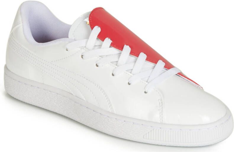 Puma Lage Sneakers WN BASKET CRUSH.WH-HIBISCU