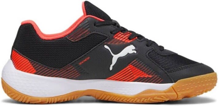Puma Solarflash Jr II voetbalschoenen zwart wit rood Imitatieleer 37 - Foto 2