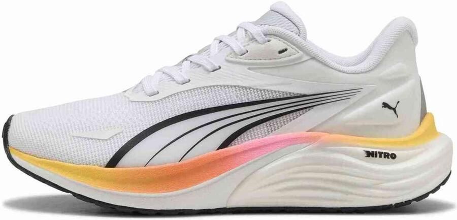 PUMA Electrify NITRO 4 hardloopschoenen dame 310788 24 White Sun Sream Poison Pink - Foto 3