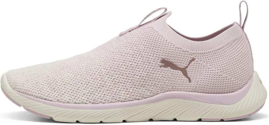 PUMA Softride Premier Slip-On Knit Hardloopschoenen Dames 309834 10 Mauve white rose