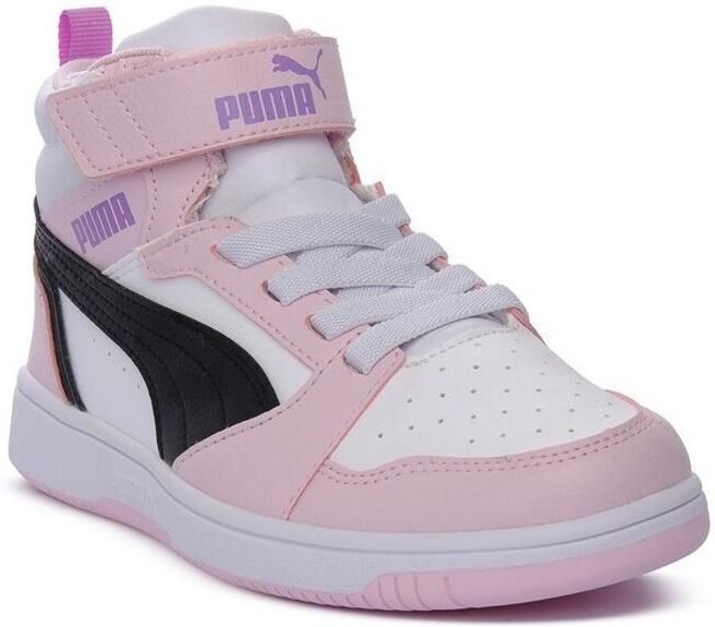 PUMA Rebound V6 Mid AC+ PS Unisex Sneakers White- Black-Pearl Pink - Foto 2