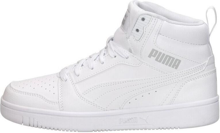 PUMA Rebound V6 Mid Jr Unisex Sneakers White-Cool Light Gray - Foto 4