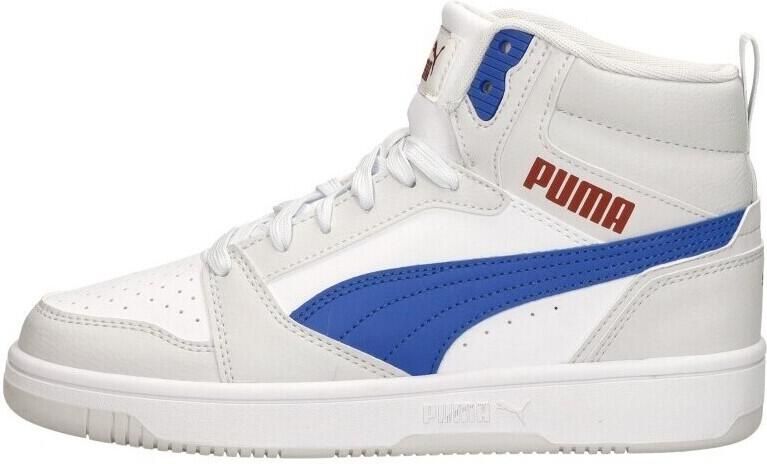 PUMA Rebound V6 Mid Jr Unisex Sneakers White-Vivid Blue-Feather Gray - Foto 3