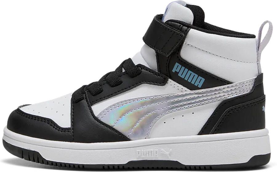 PUMA Rebound V6 Mid Space Belle AC+ PS Meisjes Sneakers Black-Lilac Crush- White - Foto 3