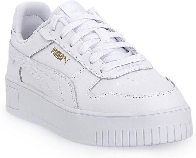 Puma Carina Street leren sneakers wit goud Meisjes Leer Meerkleurig 35.5 - Foto 12