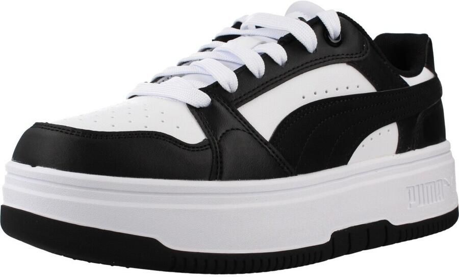 PUMA Rebound Femme Jr Meisjes Sneakers White- Black - Foto 3