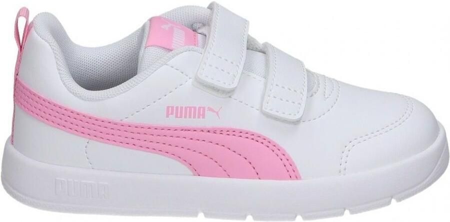 PUMA Courtflex V3 V Schoenen Wit Roze - Foto 4