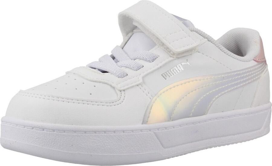 Puma Caven 2.0 Holo 2.0 sneakers wit lila zilverkleurig Jongens Meisjes Imitatieleer 21 - Foto 5