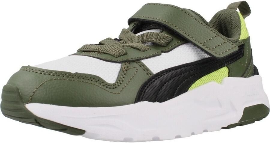 Puma Trinity 3 LT imitatieleren sneakers wit kaki - Foto 12