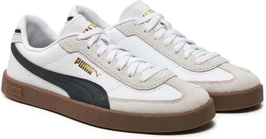 Puma Sneakersy skórzane z obszyciem w kontrastowym kolorze model Club II Era - Foto 16
