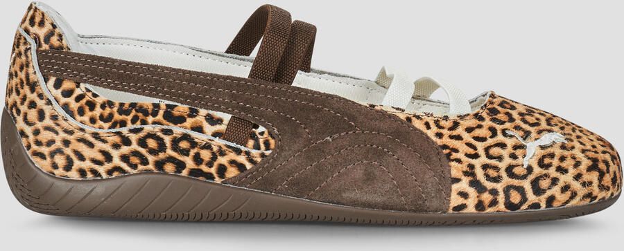 PUMA Ballerina met riempjes 'Speedcat Wild' chocoladebruin lichtbruin - Foto 3