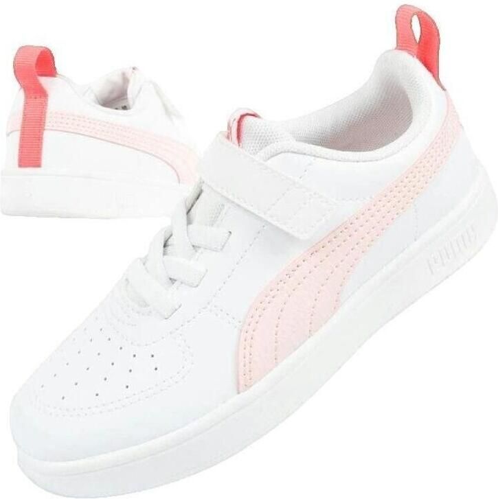 Puma Lage Sneakers Baskets Rickie AC Jr Blanc