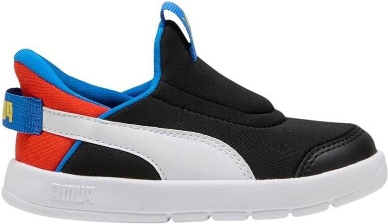 PUMA Kinder Schuhe Low Courtflex v3 SLIPTech Inf 399735 Black- White-Redmazing