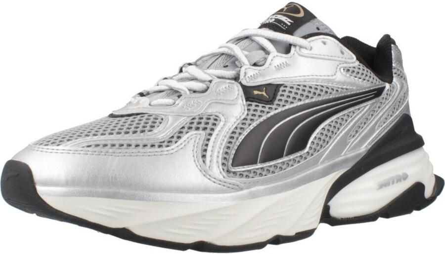 Puma Fade Nitro Ls Sneakers Heren Zilver Mesh Synthetisch