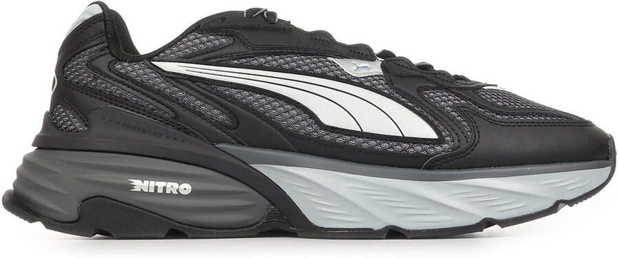 Puma Fade Nitro Ls Sneakers Heren Zwart Mesh Synthetisch