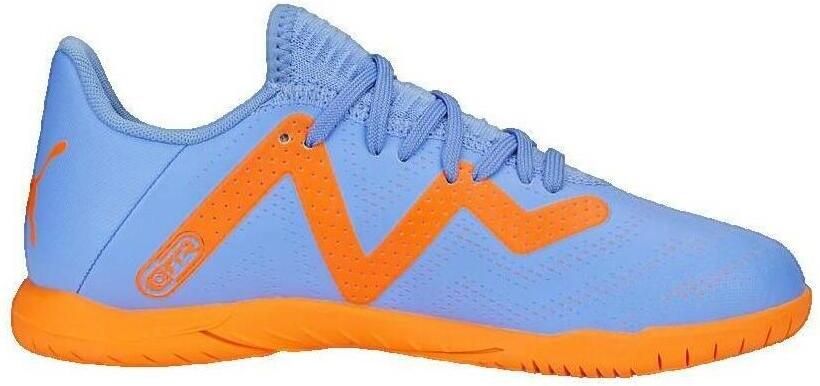 PUMA Future Play Zaalvoetbalschoenen (IN) Kids Blauw Oranje Wit - Foto 5