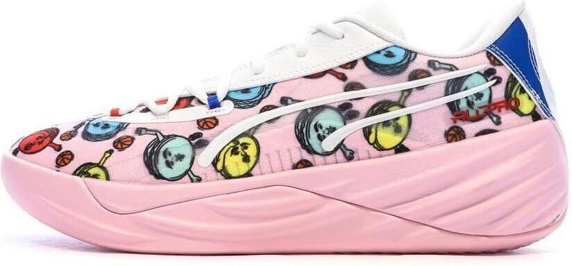 Puma All-pro Nitro Heren Schoenen Roze Maat: 42 Mesh Synthetisch Foot Locker