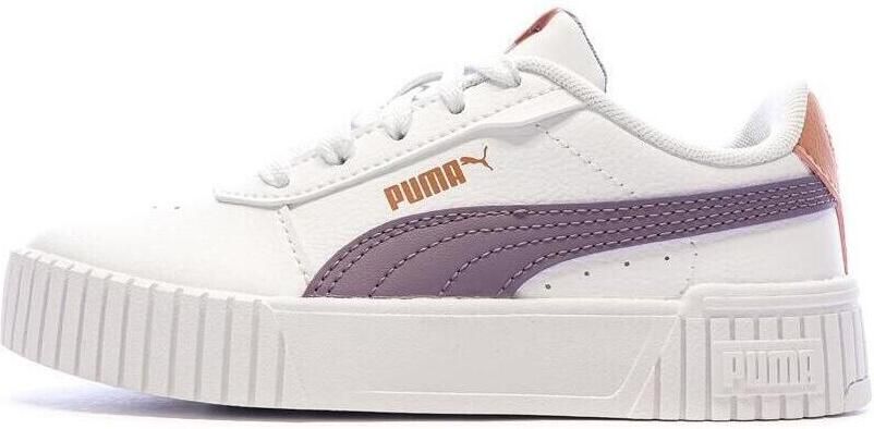 Puma Carina 2.0 sneakers wit lila oker Jongens Meisjes Imitatieleer Effen 30 - Foto 4