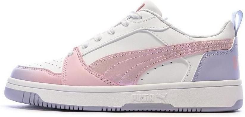 PUMA Rebound V6 Lo Blurry Dreams Jr Sneakers White-Rose Mauve-Cool Weather - Foto 2