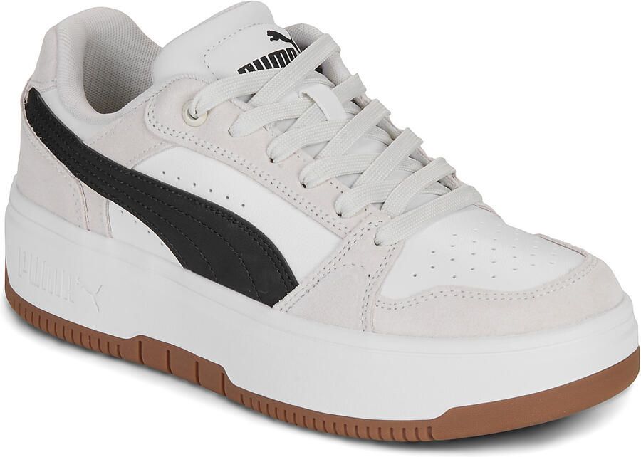 PUMA Rebound Femme Low SD Dames Sneakers White- Black-Frosted Ivory - Foto 4