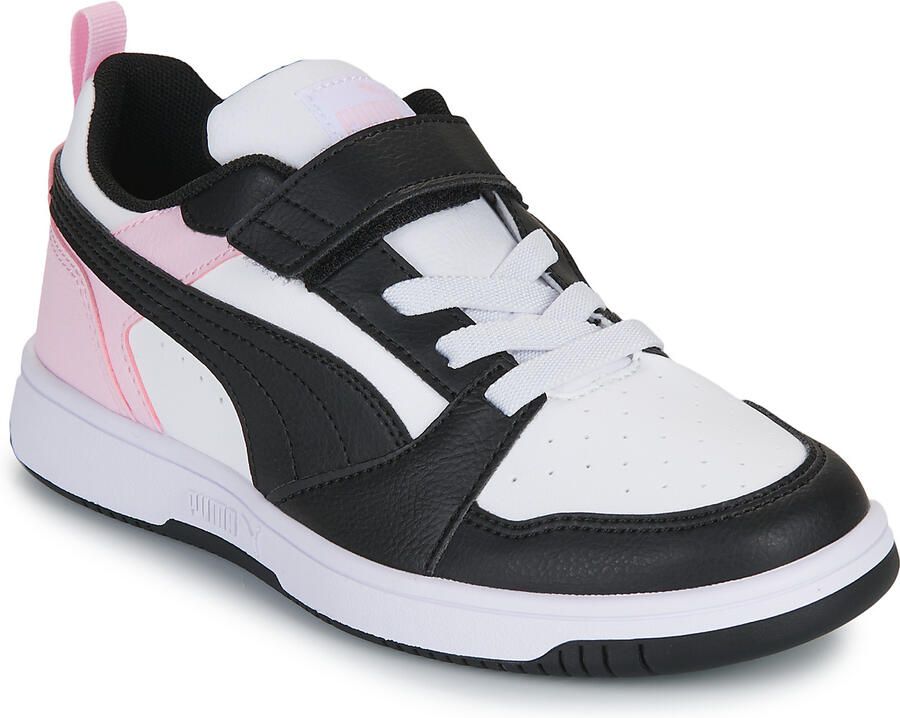 PUMA Rebound V6 Lo AC+ PS Unisex Sneakers White- Black-Pearl Pink - Foto 3