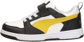 Puma Rebound V6 Low snekaers zwart geel wit - Zwart