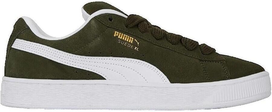 Puma Suede XL dark olive white Groen Suede Lage sneakers Unisex - Foto 8