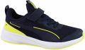 PUMA Kinder Schuhe Low Flyer 3 AC+ PS 401527 New Navy-Lemon Sherbert- White - Blauw