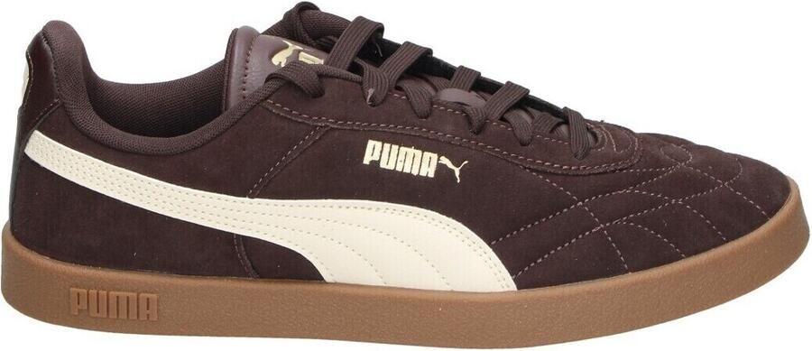 Puma Club II Era suèdelook sneakers donkerbruin ecru - Foto 4