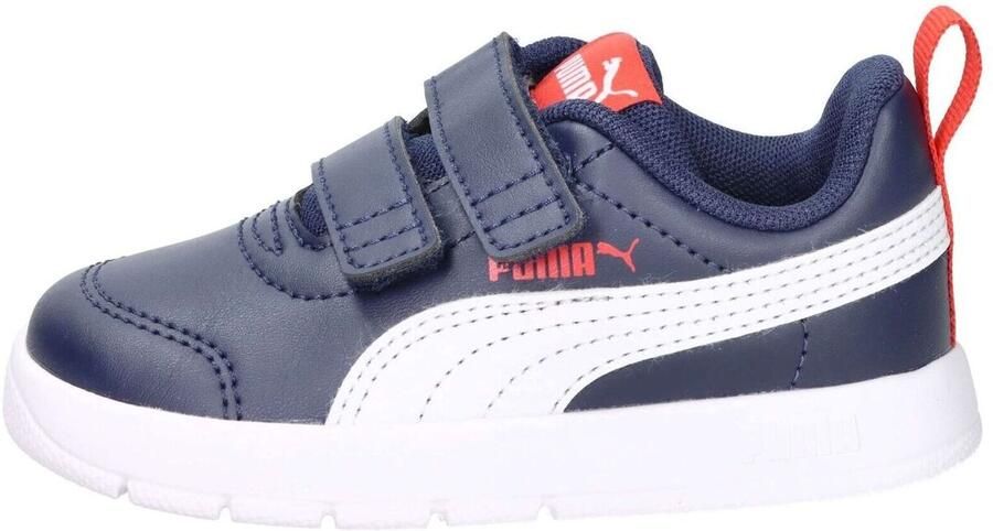 PUMA Kinder Schuhe Mid Courtflex V3 V Inf 310252 Navy- White- Red - Foto 2