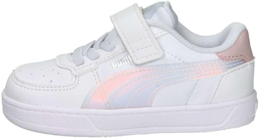 Puma Caven 2.0 Holo 2.0 sneakers wit lila zilverkleurig Jongens Meisjes Imitatieleer 21 - Foto 6