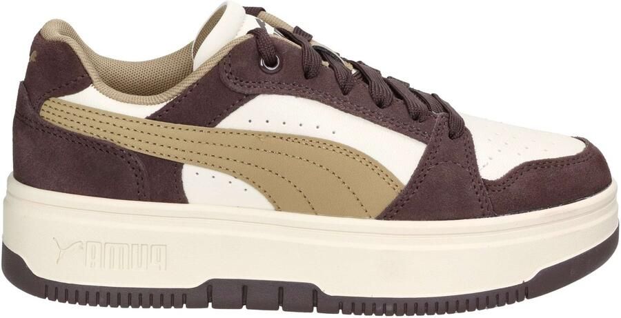 PUMA Rebound Femme Low SD Dames Sneakers Alpine Snow-Soft Taupe-Chocolate Fondue - Foto 2
