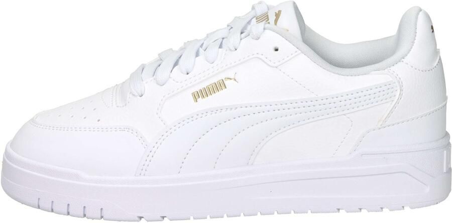 PUMA Shuffle Downtown Lo Jr Unisex Sneakers White- Gold - Foto 2