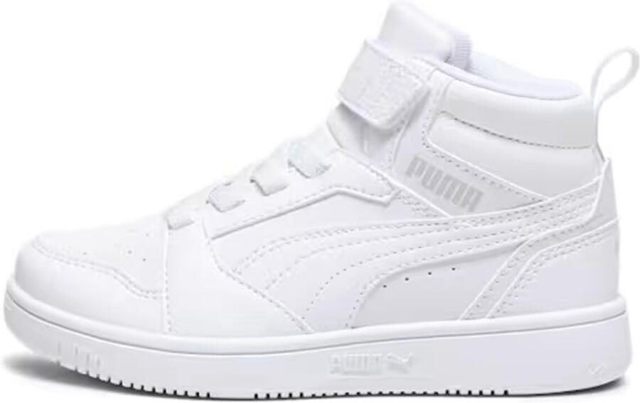 PUMA Rebound V6 Mid AC+ PS Unisex Sneakers White-Cool Light Gray - Foto 3